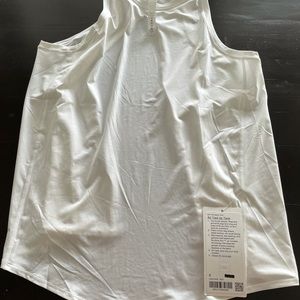 NWT All Tied Up White lululemon Tank Size 6